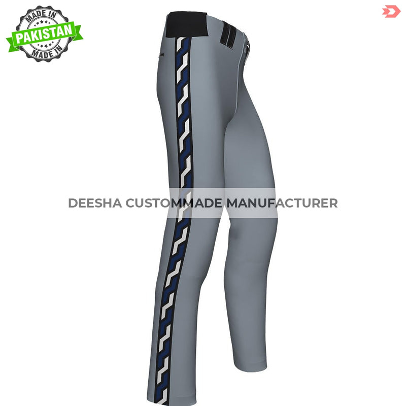 Custom Men Hypertech Series Sublimated Braid Pants Grey - 