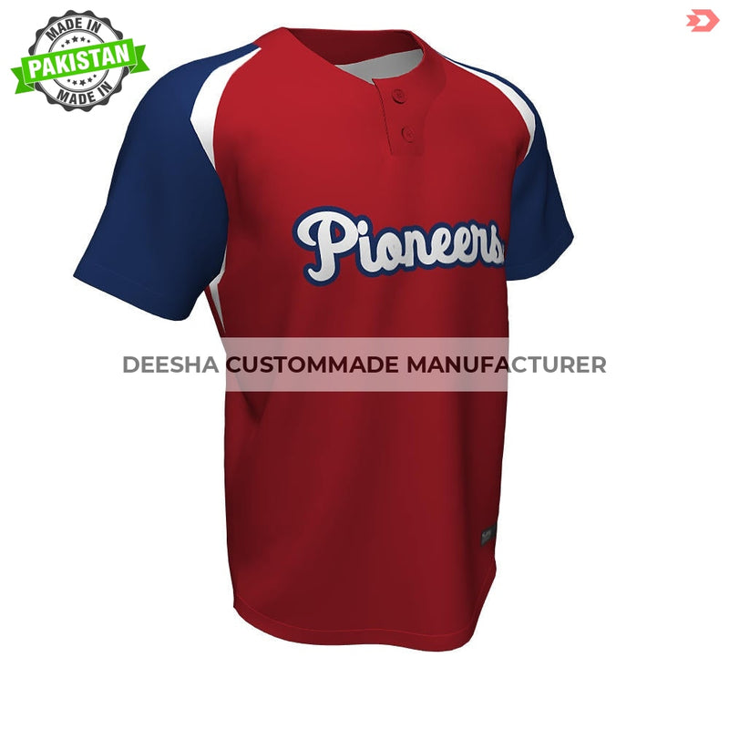 Baseball 2 Button Pioneers Jersey - Baseball Uniforms