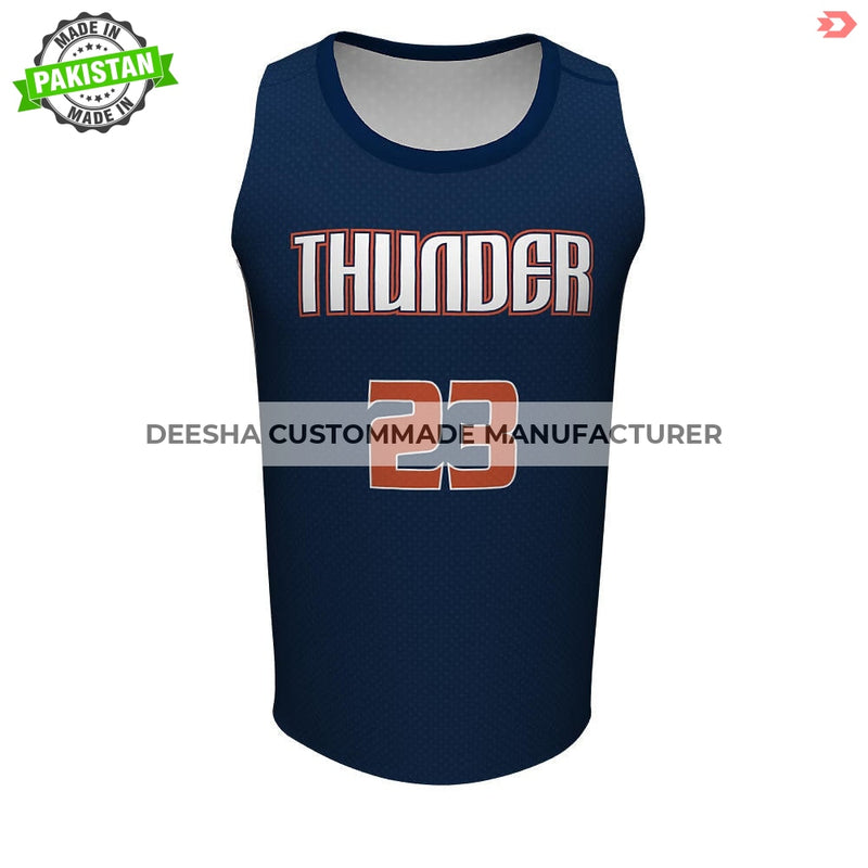Basketball Crew Neck Jerseys Thunder - Basketball Uniforms