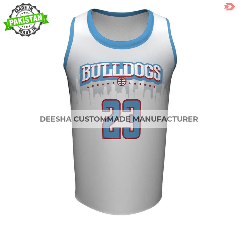 Basketball Jersey Crew Neck Bulldogs - Basketball Uniforms