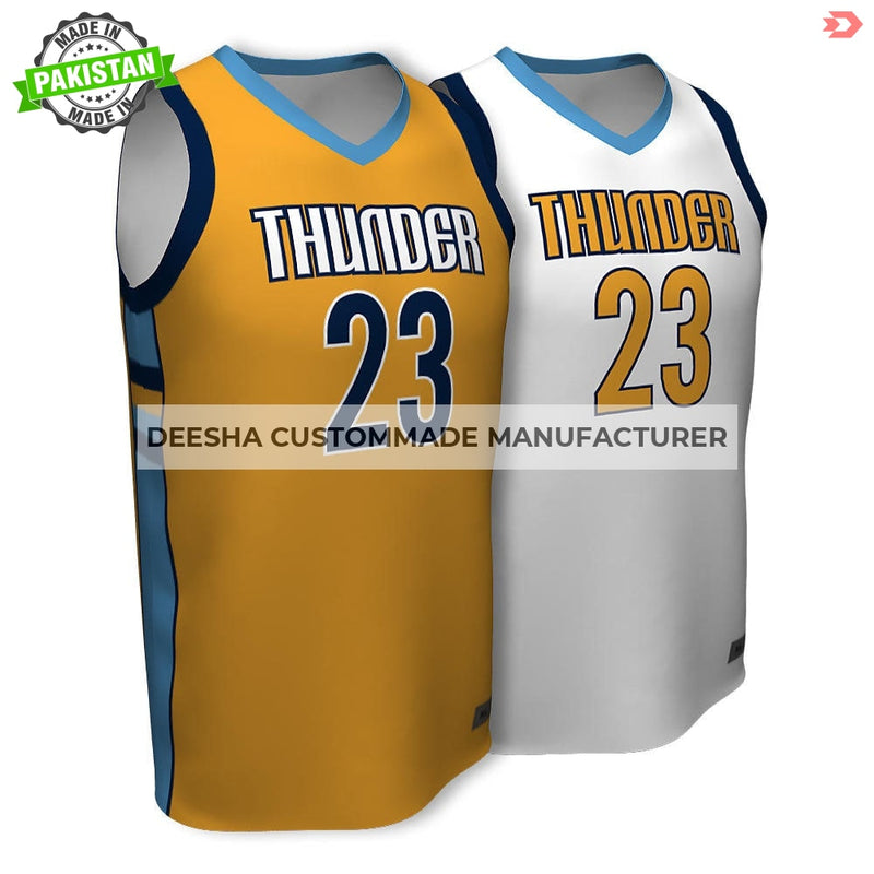 Basketball Jersey Reversible Thunder - Basketball Uniforms