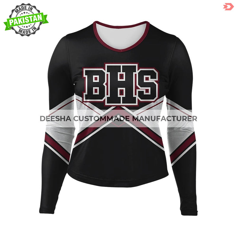 Cheer Long Sleeve Shell BHS - Cheer Uniforms