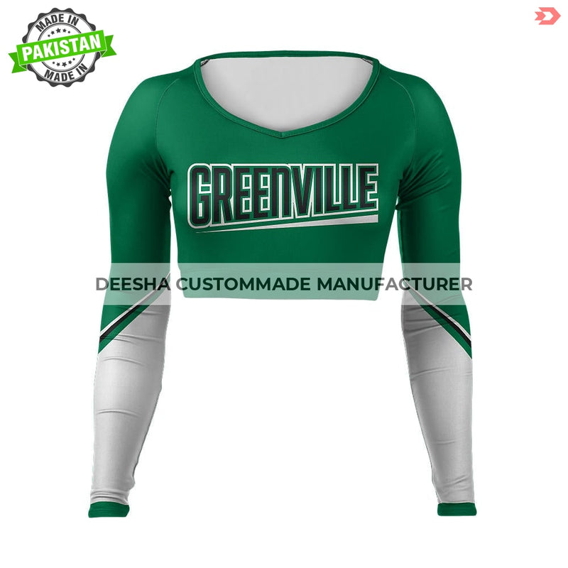 Cheer V Neck Bodyliner Greenville - Cheer Uniforms
