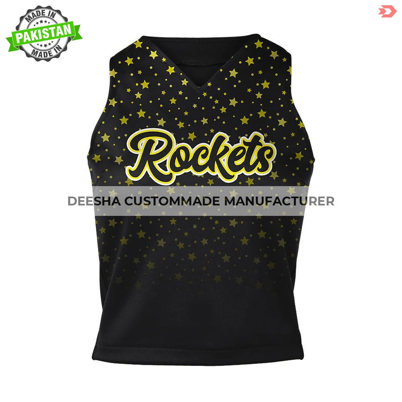 Cheer V Neck Shell Rockets - Cheer Uniforms