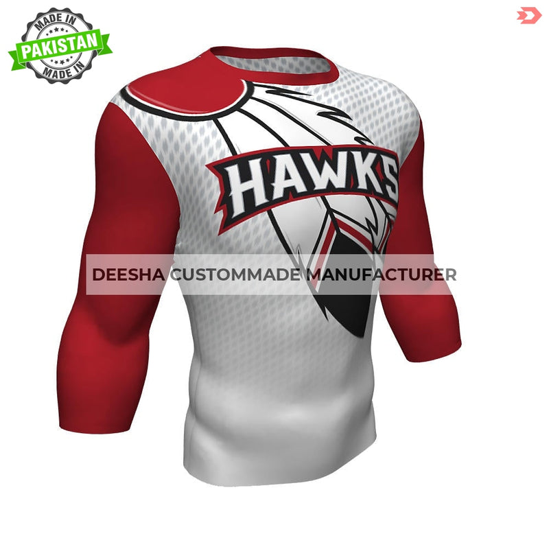 Compression 3Q Sleeve Shirts Hawks - Compression for Teams