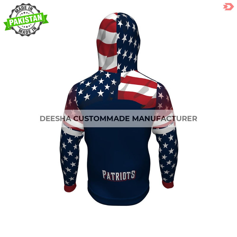 Custom Men’s Full Zip Hoodie Patriots - Team Hoodies