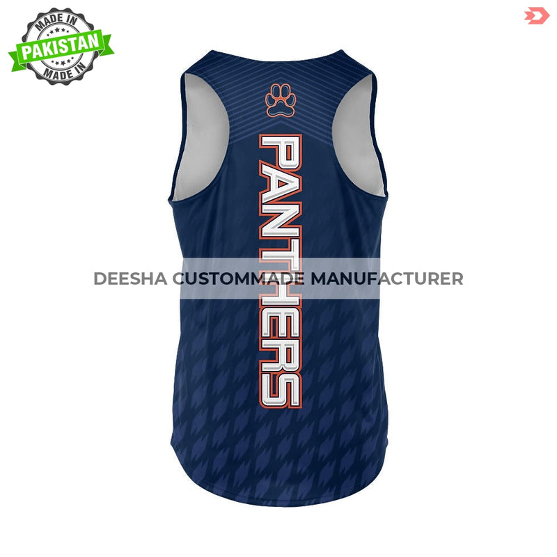 Custom Semi Fitted Racer Tank Panthers - Track Uniforms