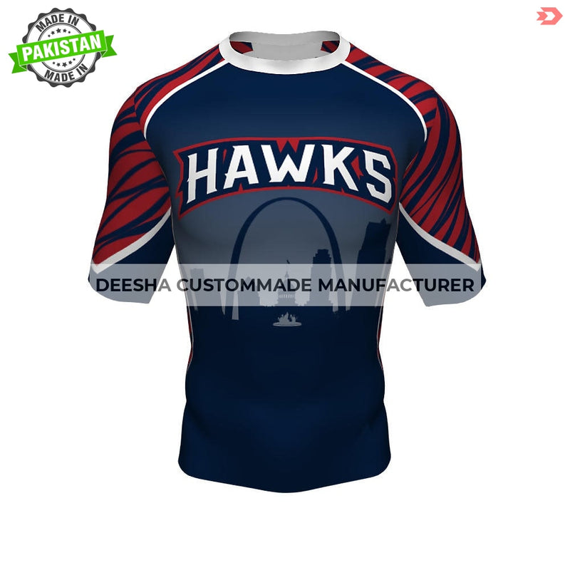 Half Sleeve Compression Shirt Hawks - Compression for Teams