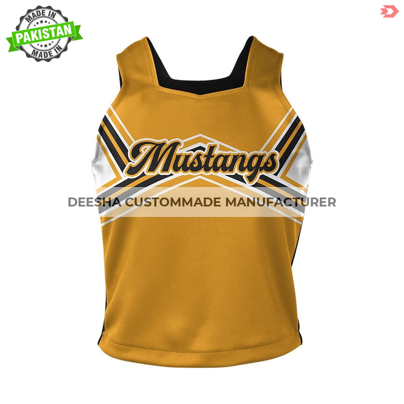 Ladies Cheer Strap Shell Mustangs - Cheer Uniforms