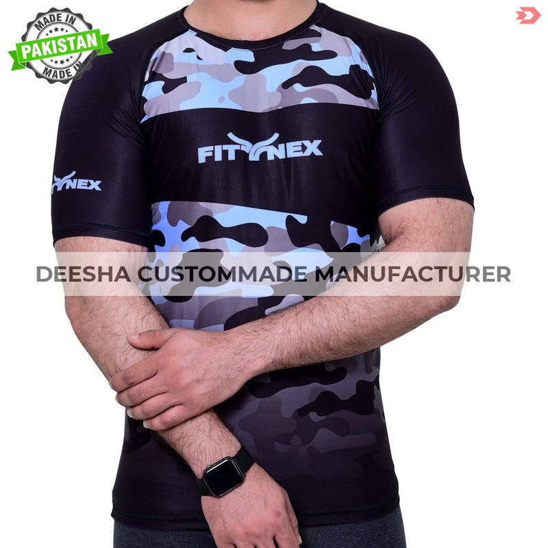 Men Compression Sublimation Shirt Short Sleeve S2 - 