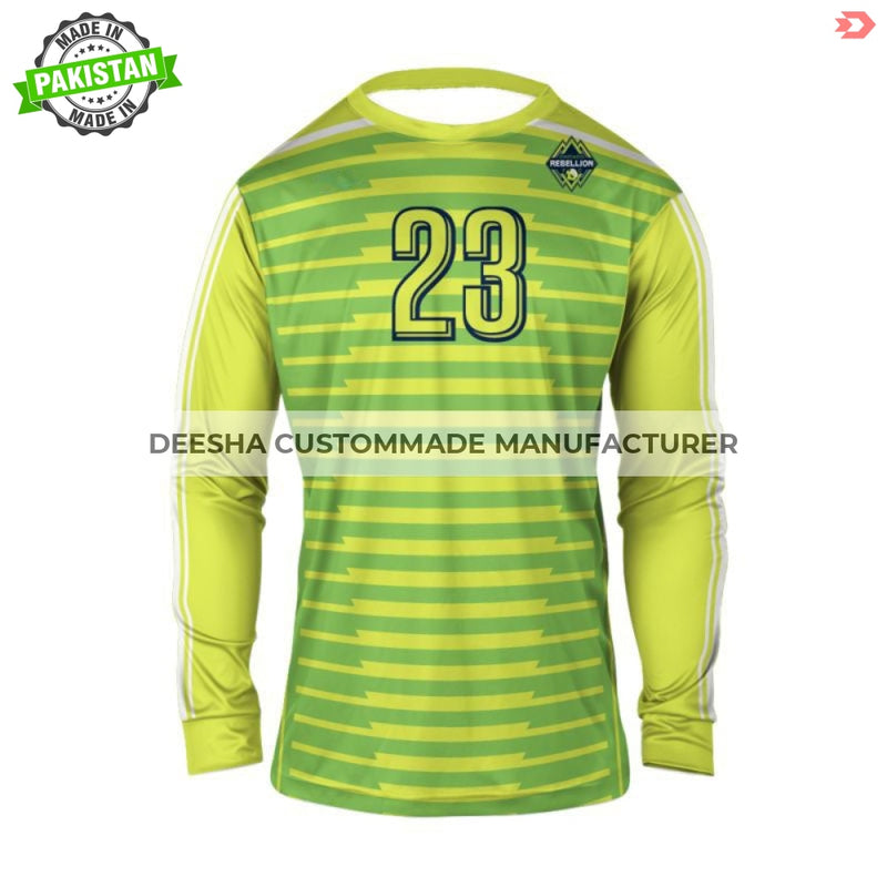 Men Goal Keeper’s Jersey Lime Green - Soccer Uniforms