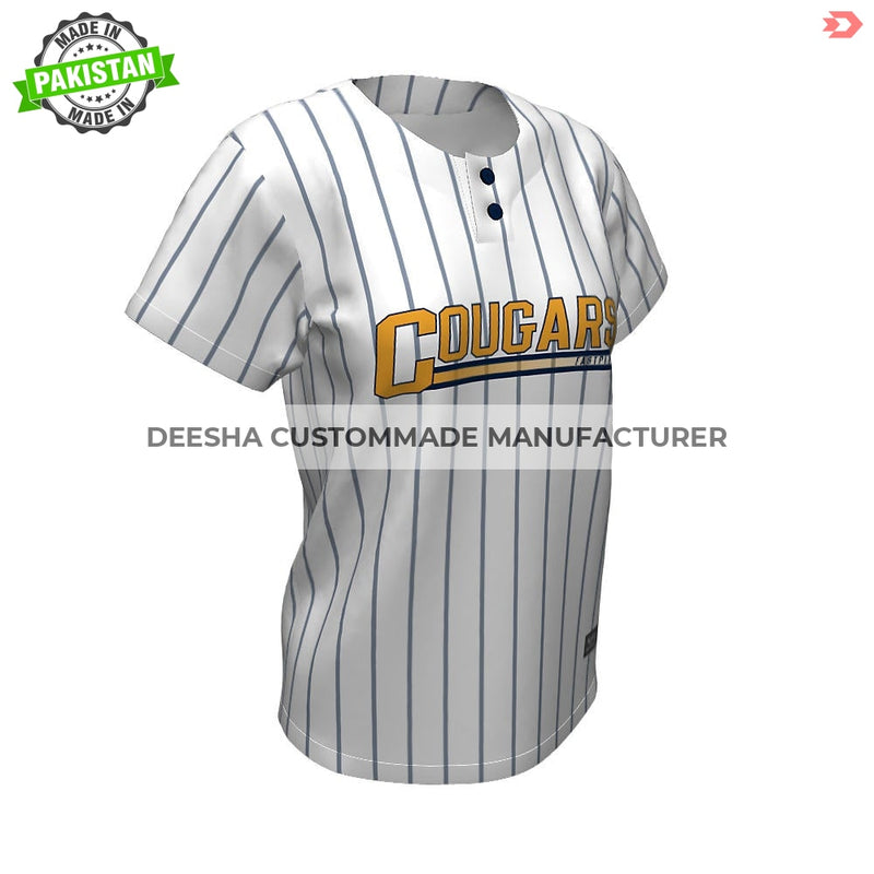 Softball Two Button Jerseys Cougars - Softball Uniforms