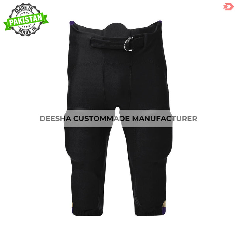 Custom Men Series Integrated Pants Black - American Football
