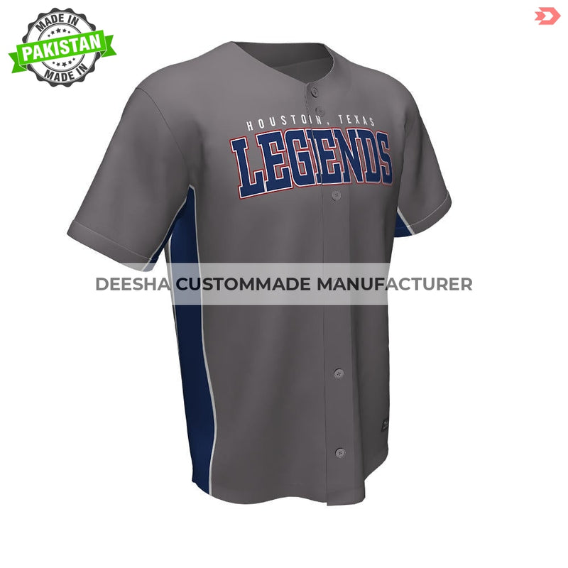 Baseball Full Button Legends Jerseys - Baseball Uniforms