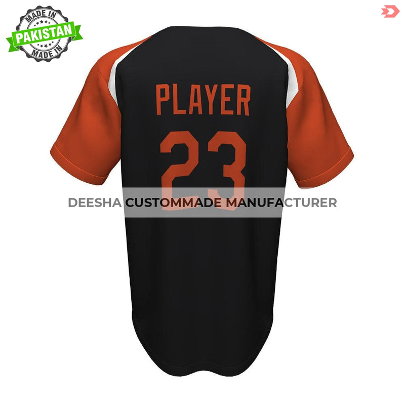 Baseball Full Button Ravens Jerseys - Baseball Uniforms