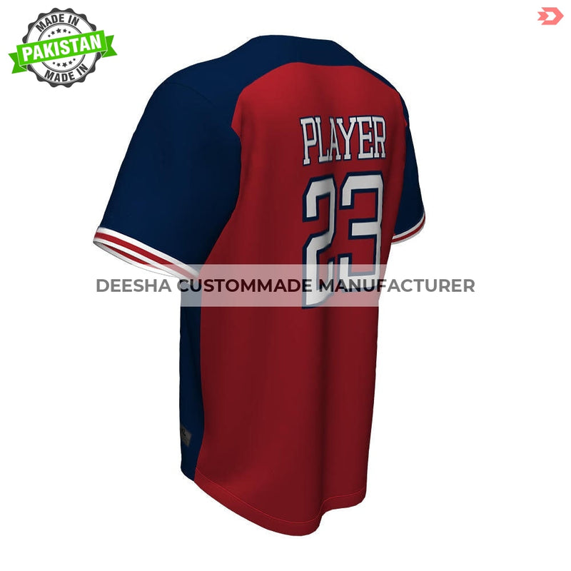 Baseball Full Button Thunder Jerseys - Baseball Uniforms