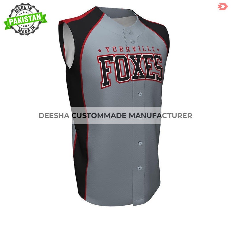 Baseball Sleeveless Jerseys Foxes - Baseball Uniforms