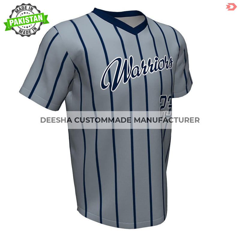 Baseball V Neck Warriors Jersey - Baseball Uniforms