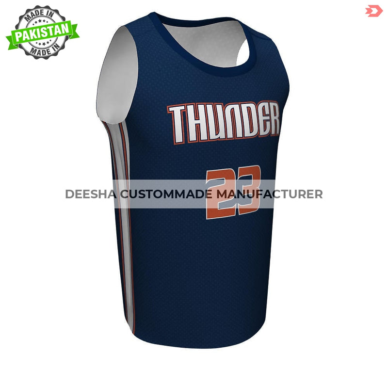 Basketball Crew Neck Jerseys Thunder - Basketball Uniforms