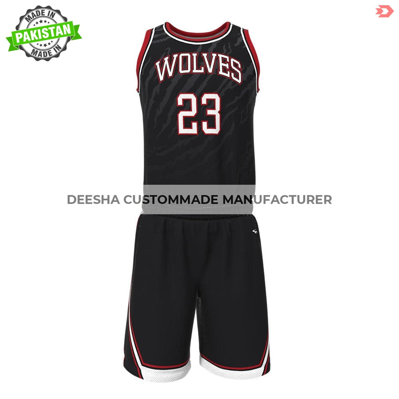 Basketball Crew Neck Jerseys Wolves - Basketball Uniforms