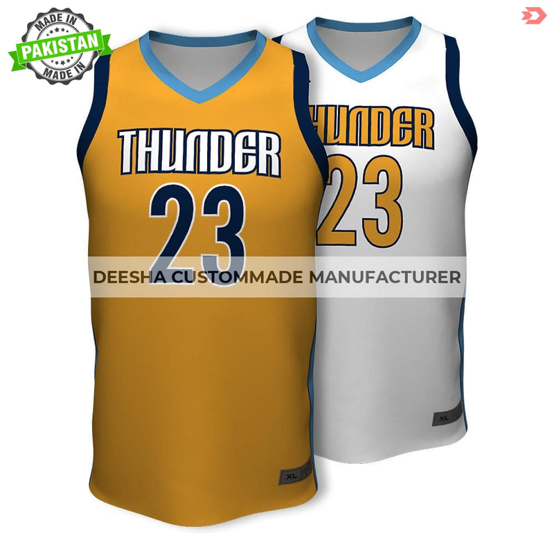 Basketball Jersey Reversible Thunder - Basketball Uniforms