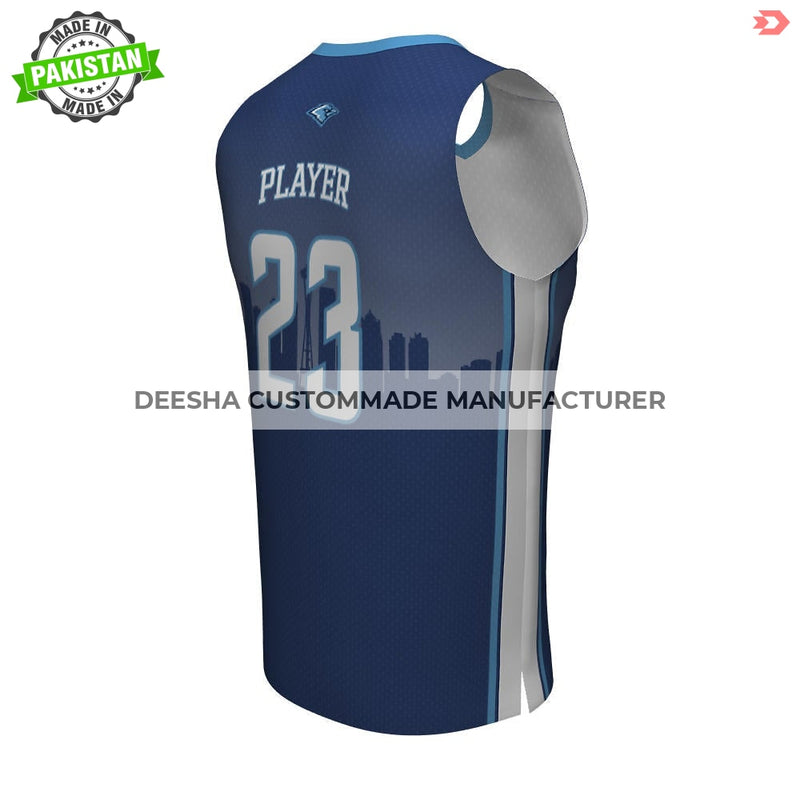 Basketball V Neck Jerseys Bluebirds - Basketball Uniforms