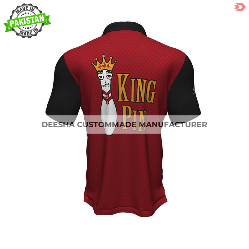 Bowling Polo Shirts King Pin - Bowling Uniforms
