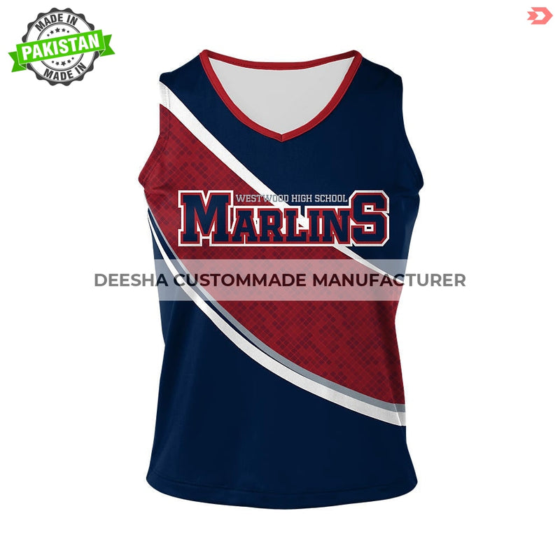 Cheer Sleeveless Shell Marlins - Cheer Uniforms