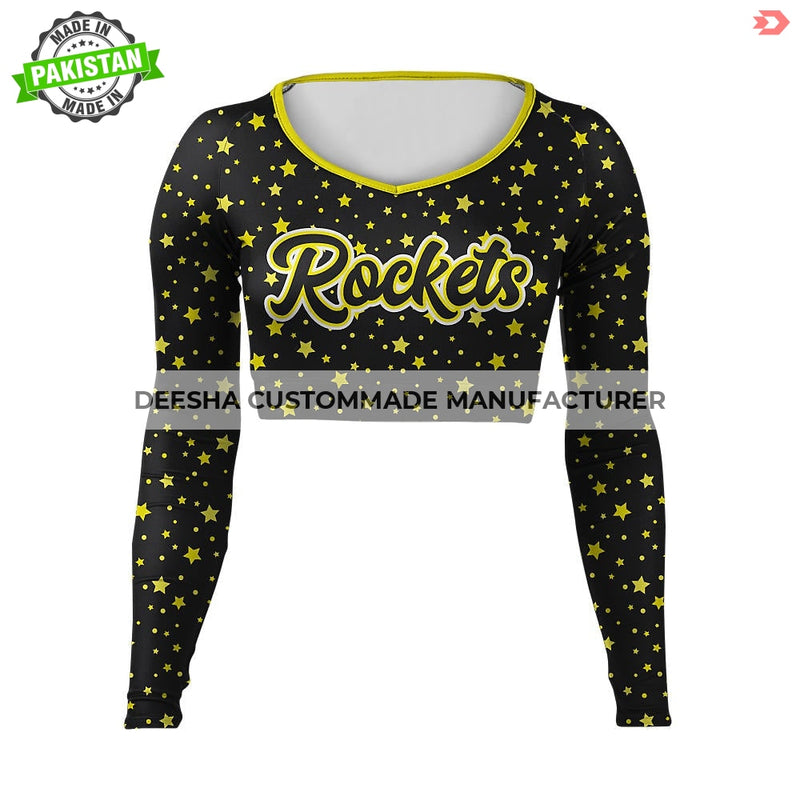 Cheer V Neck Bodyliner Rockets - Cheer Uniforms