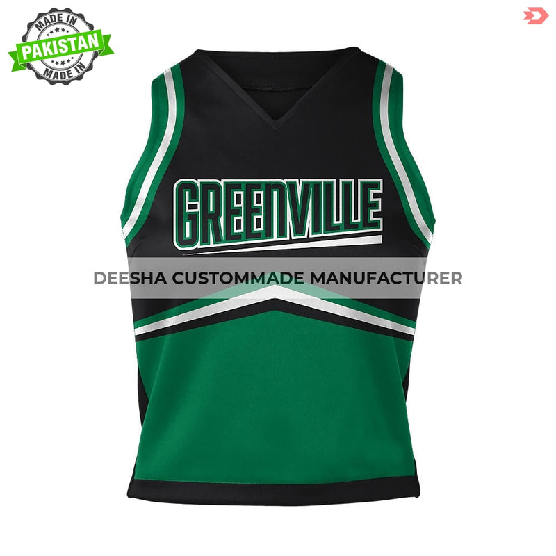 Cheer V Neck Shell Greenville - Cheer Uniforms
