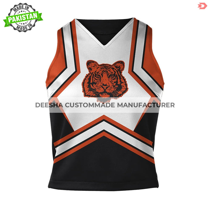 Cheer V Neck Shell Tiger - Cheer Uniforms
