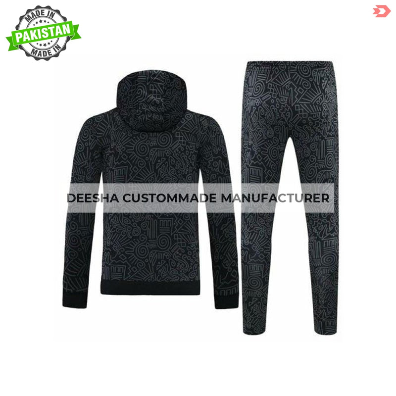 Club America Hoodie Sweatshirt + Pants Suit Black - Training