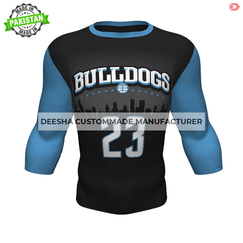 Compression 3Q Sleeve Shirts Bulldogs - Compression for 