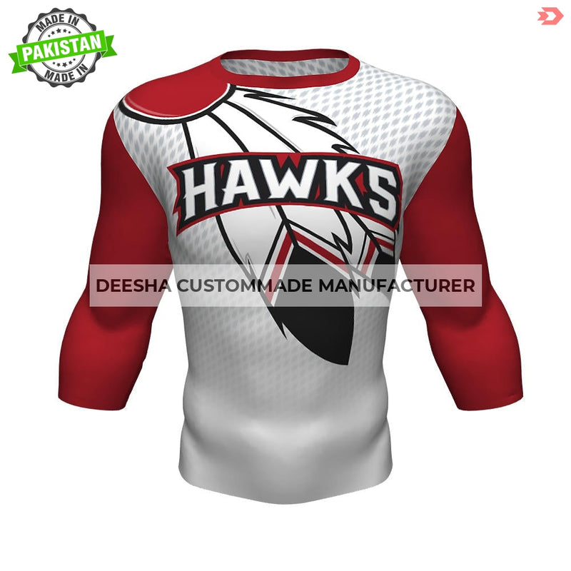 Compression 3Q Sleeve Shirts Hawks - Compression for Teams