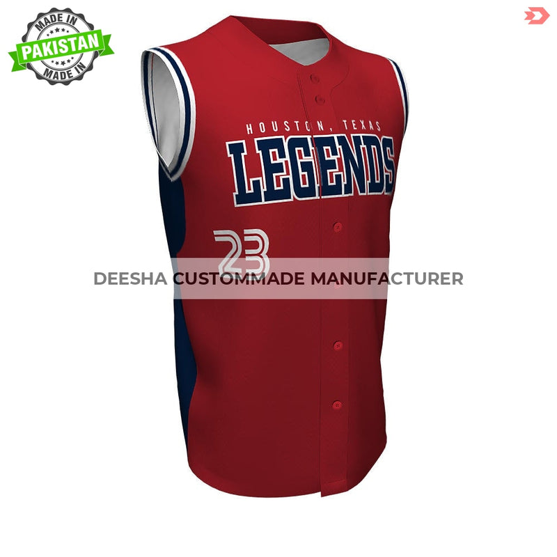 Baseball Sleeveless Jerseys Legends - Baseball Uniforms