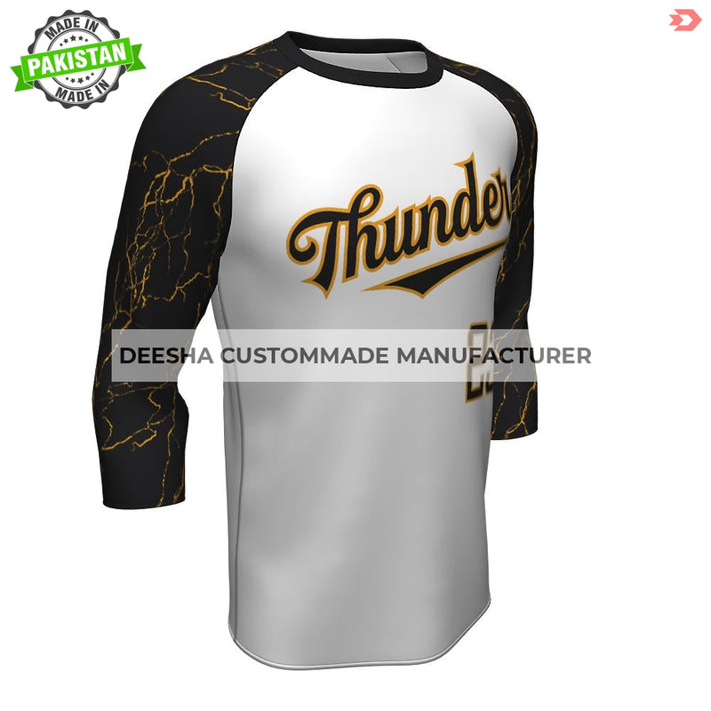 Custom Made Crew Neck Shirts 3Q - Team T-Shirts