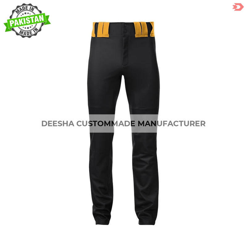 Custom Men Sublimation Pants Black - Baseball Uniforms