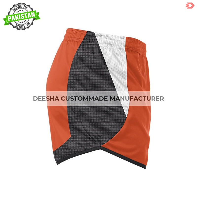 Custom Men Knit Running Shorts Orange - Track Uniforms