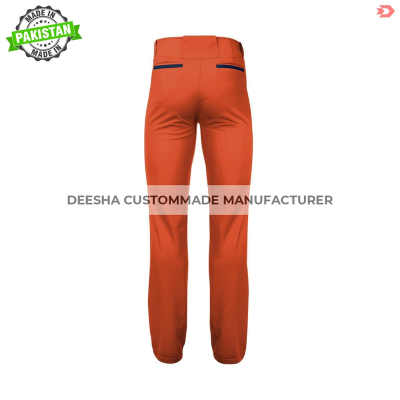 Custom Men’s Hypertech Series Pipe Pants Orange - Baseball 
