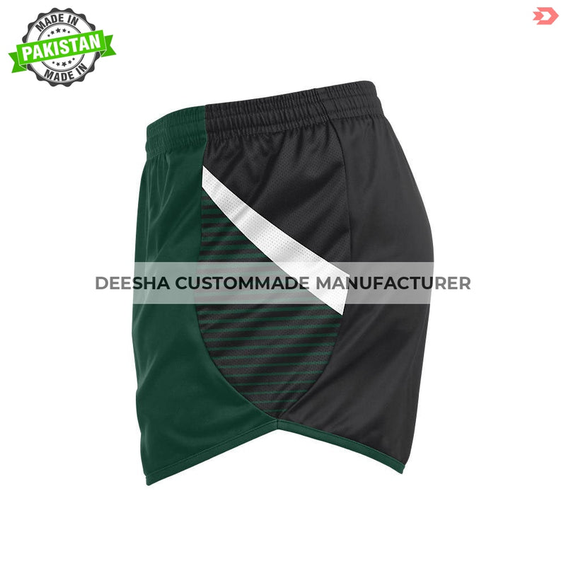 Custom Men’s Knit Running Shorts Green - Track Uniforms
