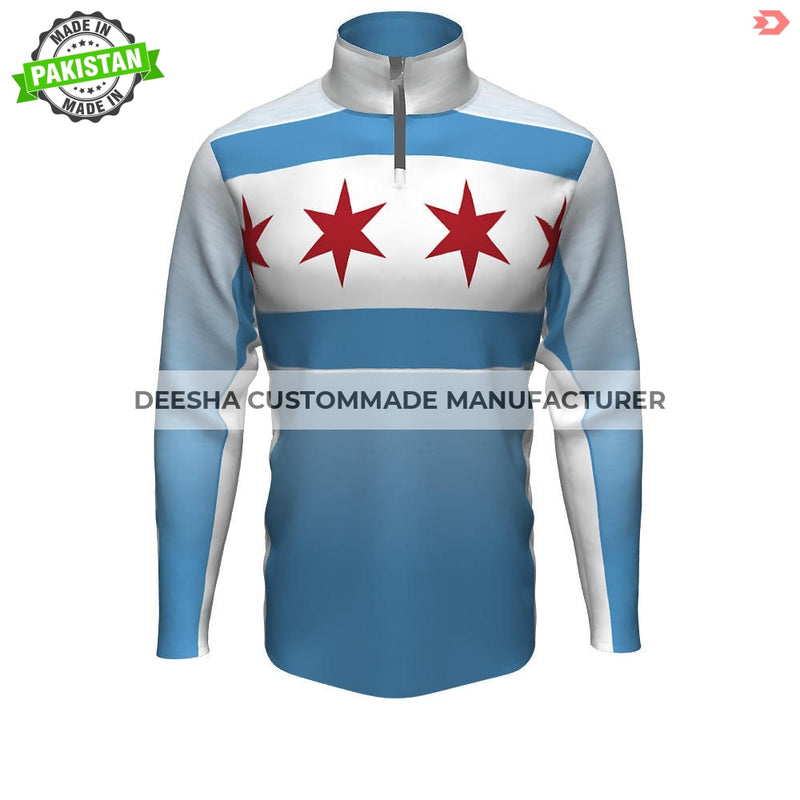 Custom Men’s Supreme Tech Fleece Quarter Zip Chicago - Team 