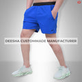 Men’s Gym Workout Training Athletic Shorts - S / Blue/Black 