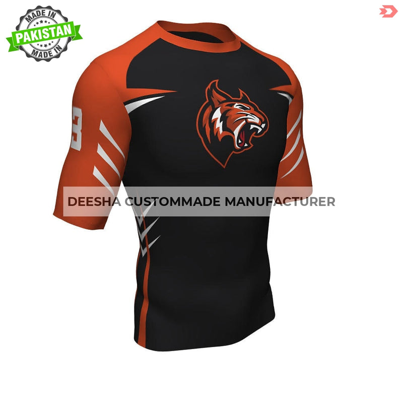 Half Sleeve Compression Shirt Tiger - Compression for Teams