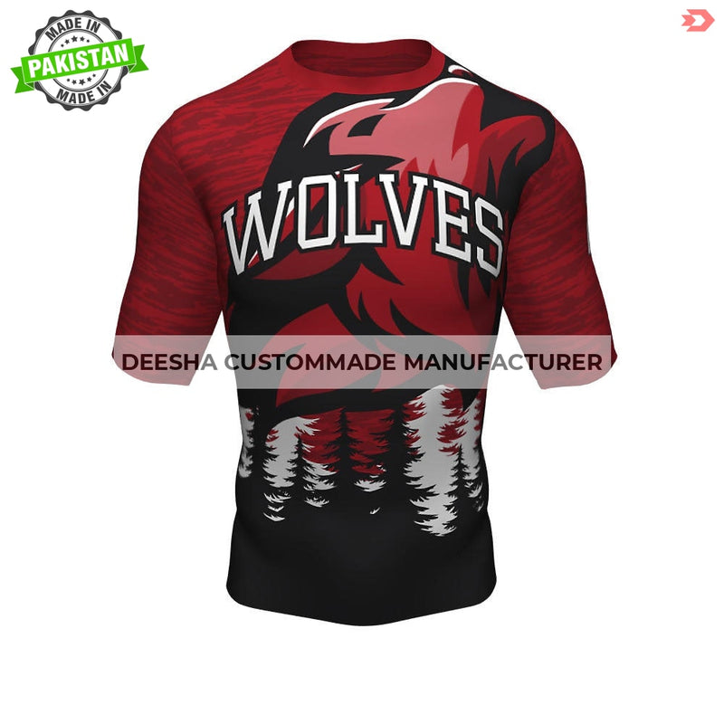 Half Sleeve Compression Shirt Wolves - Compression for Teams