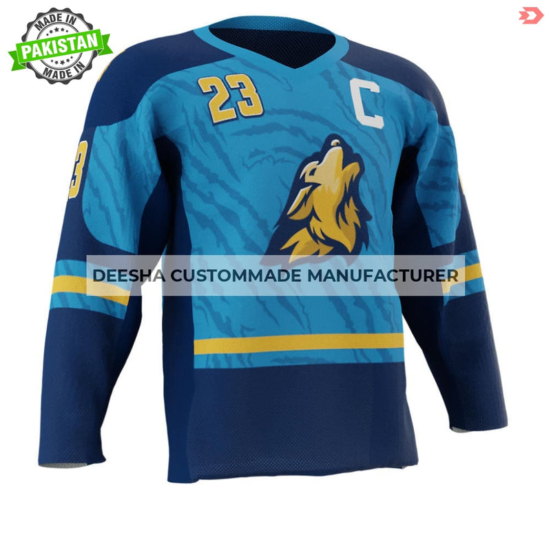 Ice Hockey Wolf Jerseys - Ice Hockey Uniforms
