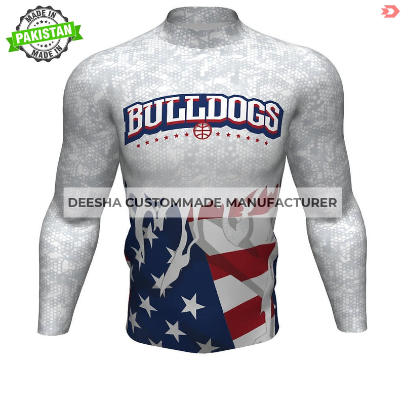 Long Sleeve Compression Shirt BUlldogs - Compression for 