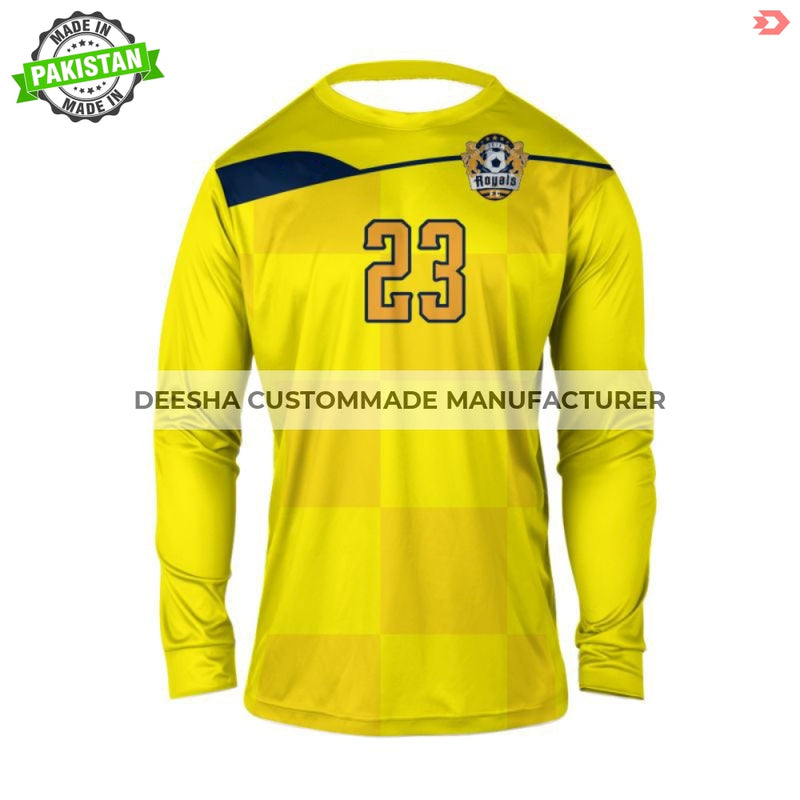 Men Goal Keeper’s Jersey Yellow - Soccer Uniforms