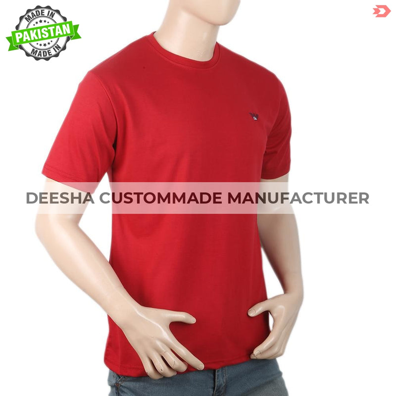  Men Half Sleeves T-Shirt - Red