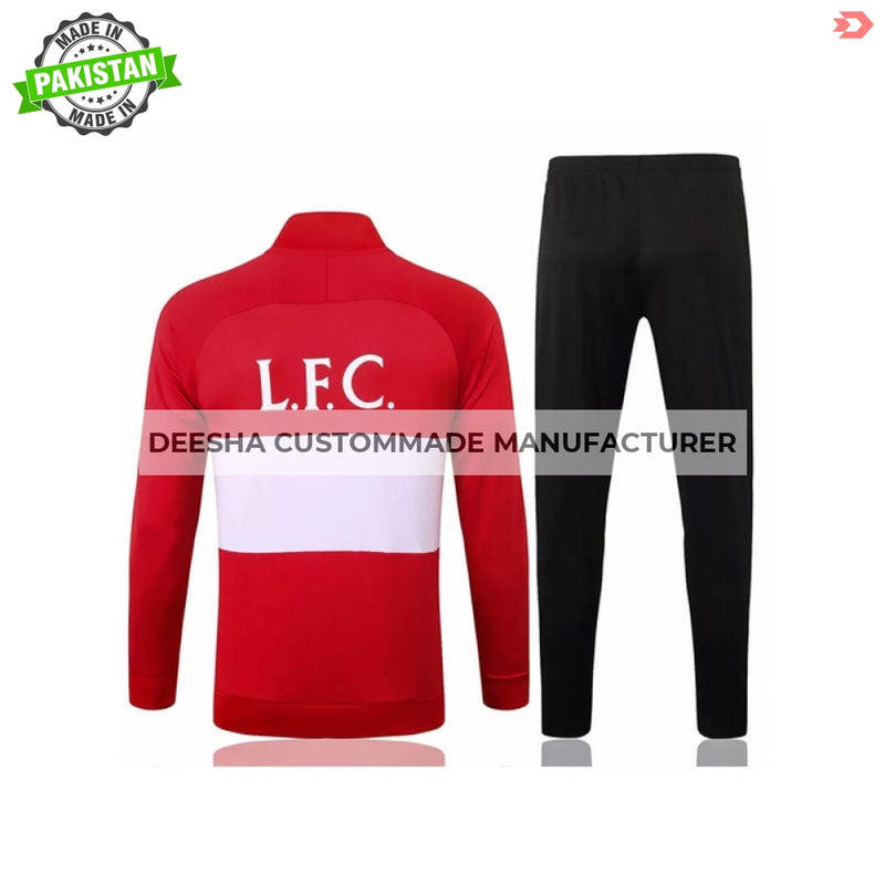 Mens Liverpool Jacket + Pants Training Suit Red - Training 
