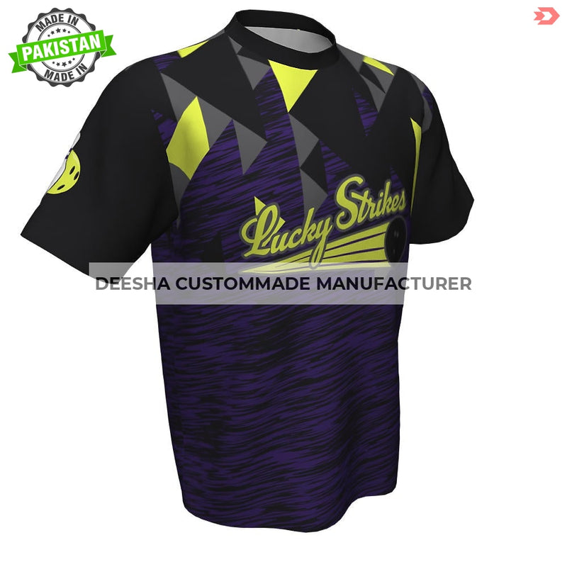 Short Sleeve Bowling Shirt Lucky Striker - Bowling Uniforms